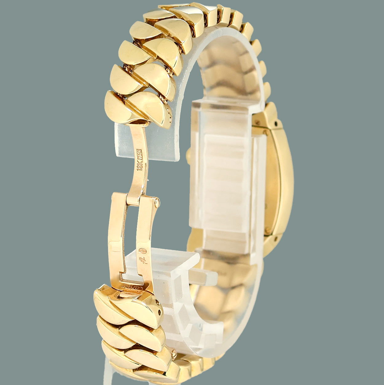 PAPERS Cartier WE60040H La Dona 18k Yellow Gold 2903 Diamond Silver Roman Dial Ladies 22mm Watch