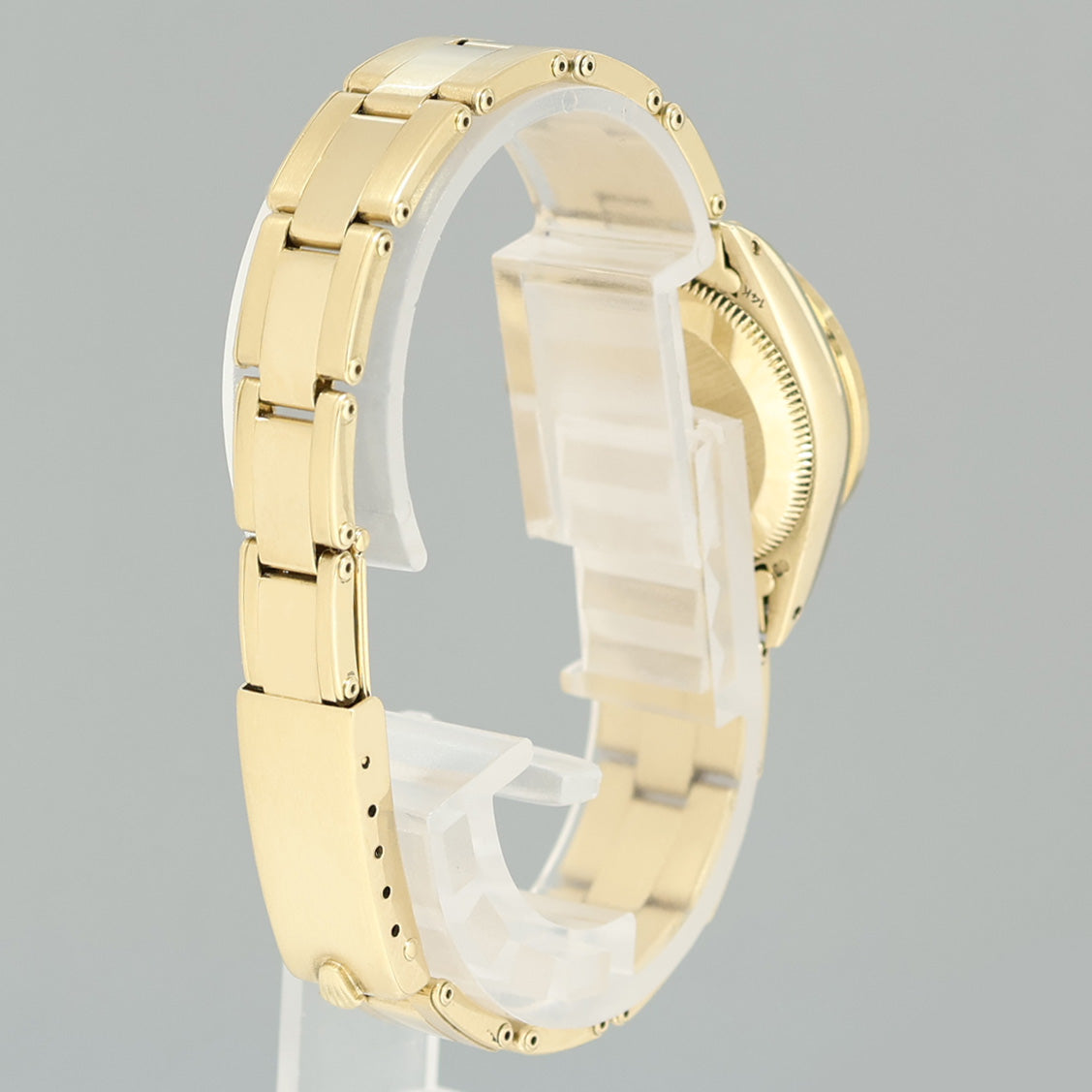 Ladies Rolex DateJust 26mm 6719 Yellow Gold Champagne Diamond Watch Box