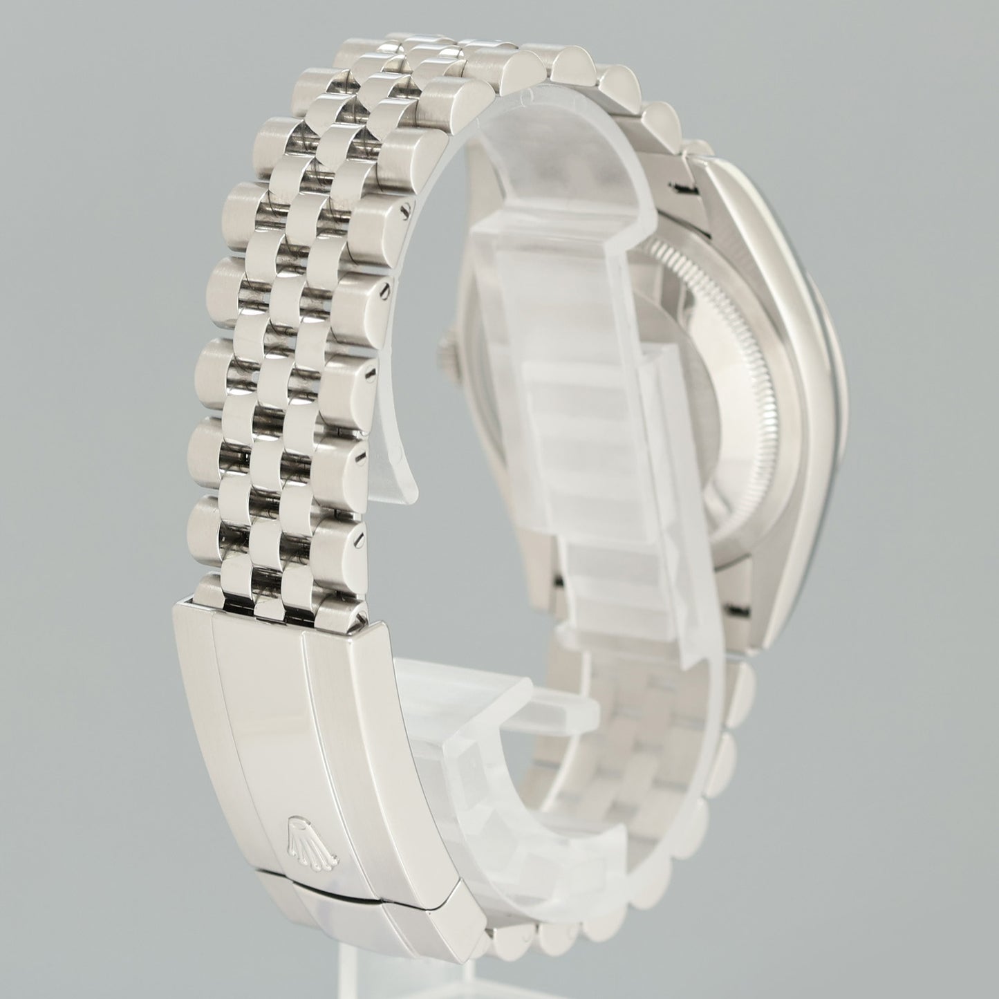 PAPERS 2020 Black Stick Rolex DateJust 36mm 126200 Steel Jubilee Band Watch Box