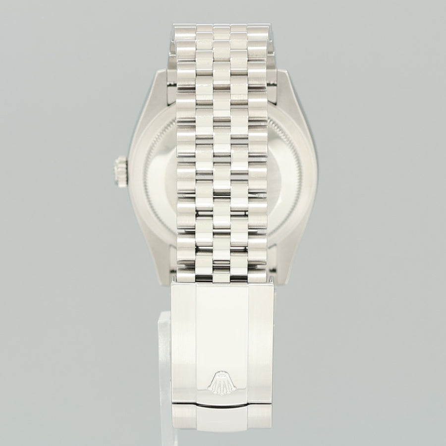 PAPERS 2020 Black Stick Rolex DateJust 36mm 126200 Steel Jubilee Band Watch Box