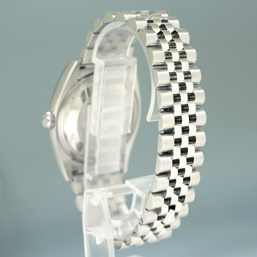 2010 PAPERS MINT Rolex DateJust 36 116200 White Roman Jubilee Steel 36mm Watch Box