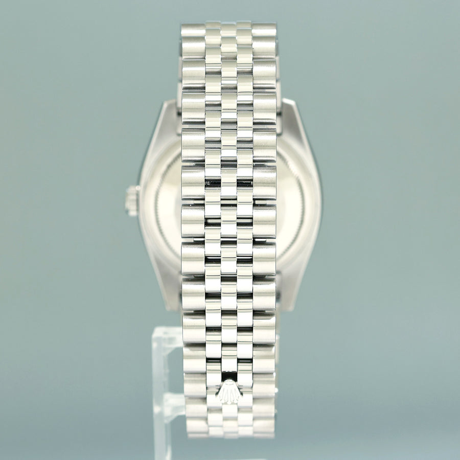 2010 PAPERS MINT Rolex DateJust 36 116200 White Roman Jubilee Steel 36mm Watch Box