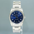 2011 PAPERS MINT Rolex Air King 114210 Blue 34mm Oyster Steel Watch Box