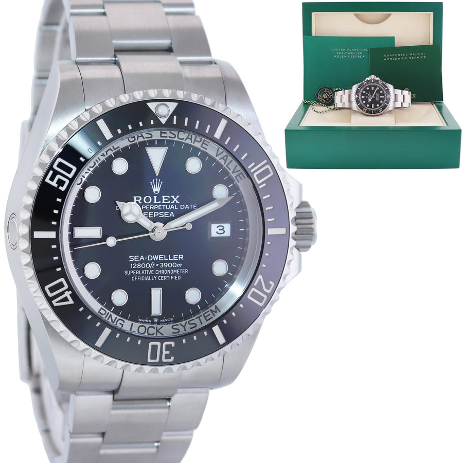 2024 MINT Rolex 136660 Sea-Dweller Deepsea Black Ceramic 44mm Watch Box