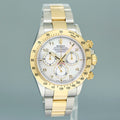 2015 MINT Rolex Daytona 116523 Mother of Pearl MOP Yellow Gold Two Tone Watch Box