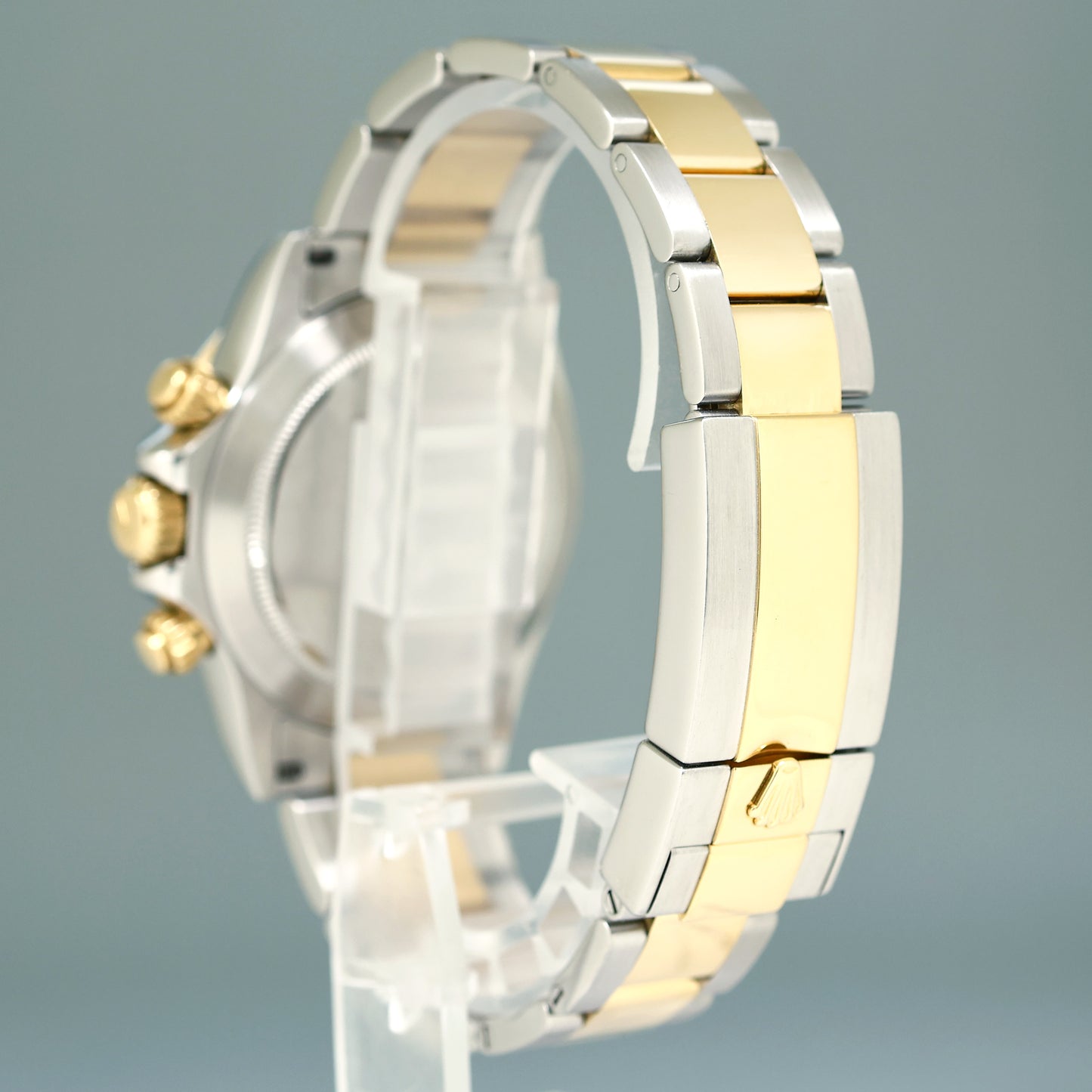 2015 MINT Rolex Daytona 116523 Mother of Pearl MOP Yellow Gold Two Tone Watch Box