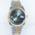 2024 NEW PAPERS Rolex DateJust 41 126333 Two Tone Gold Wimbledon Jubilee Watch Box