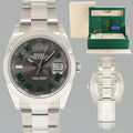 2021 NEW PAPERS Rolex DateJust 41 Steel 126300 Wimbledon Oyster 41mm Watch Box