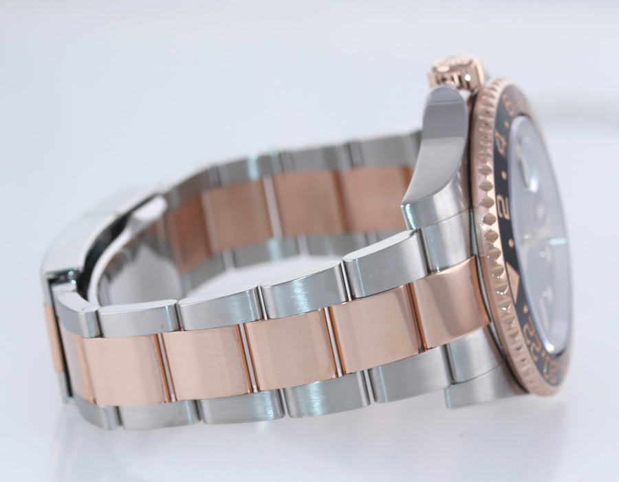 MINT 2018 PAPERS Rolex GMT Master Two Tone Steel Root Beer Rose Gold 126711 Watch