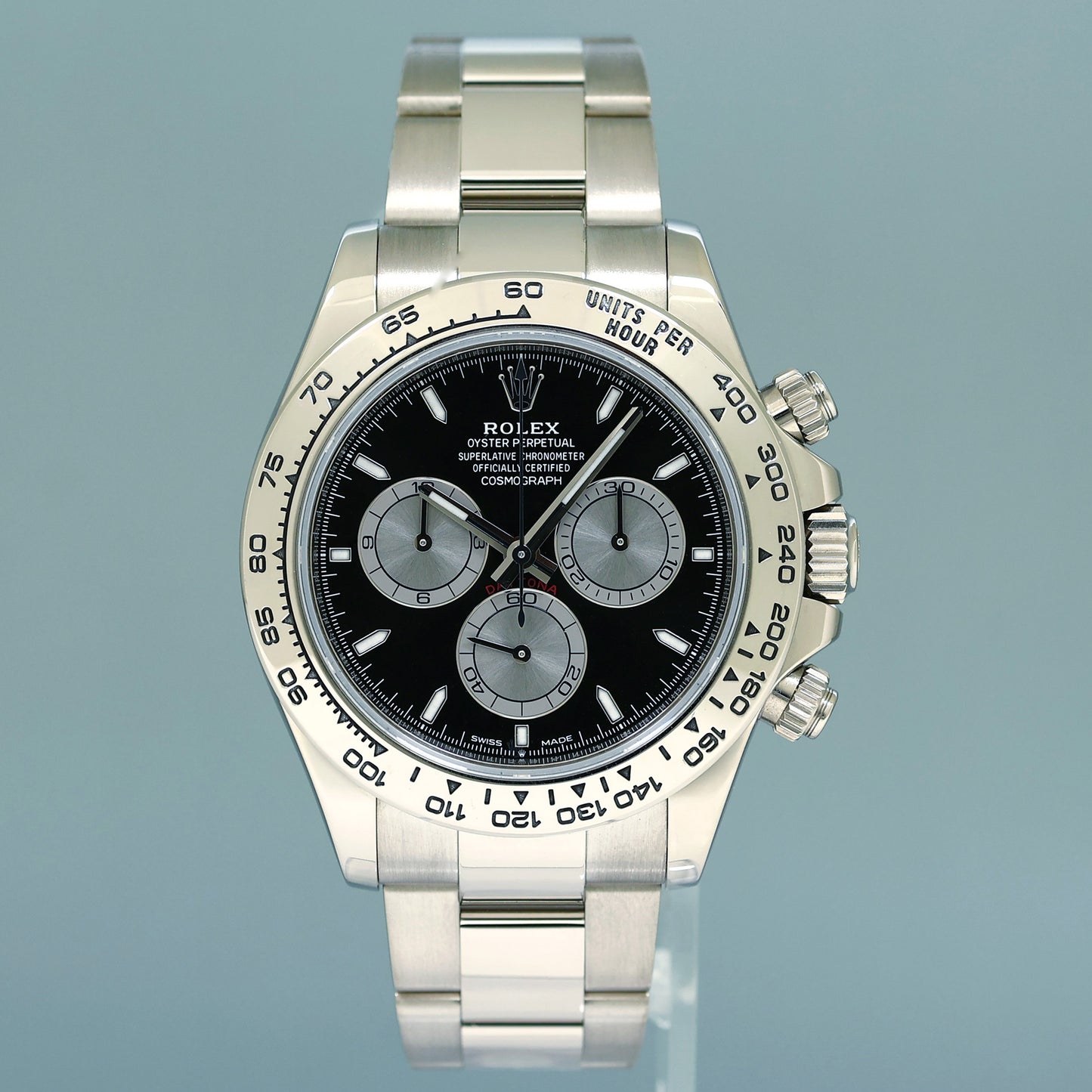 2023 NEW PAPERS Rolex Daytona Black Dial Chronograph 126509 White Gold Watch Box