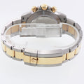 2021 NEW PAPERS 116503 Rolex Daytona Two Tone Black Diamond Yellow Gold Watch