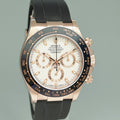 MINT PAPERS Rolex 116515LN Oysterflex Daytona Rose Gold Ivory Dial Ceramic Watch Box