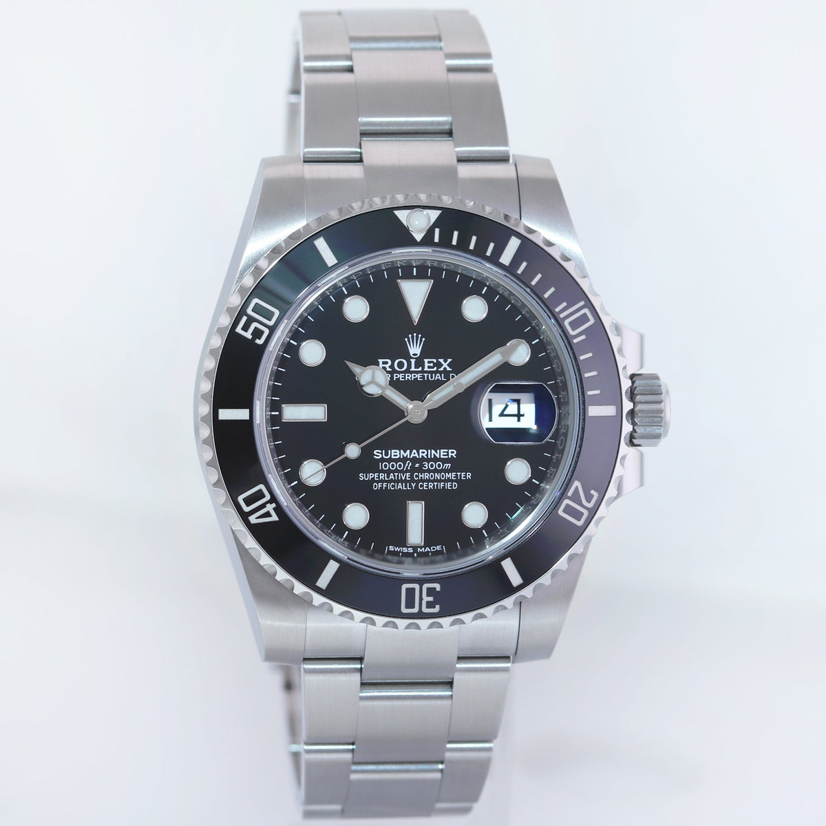 MINT 2018 PAPERS Rolex Submariner Date 116610 Steel Black Dial Ceramic Watch Box