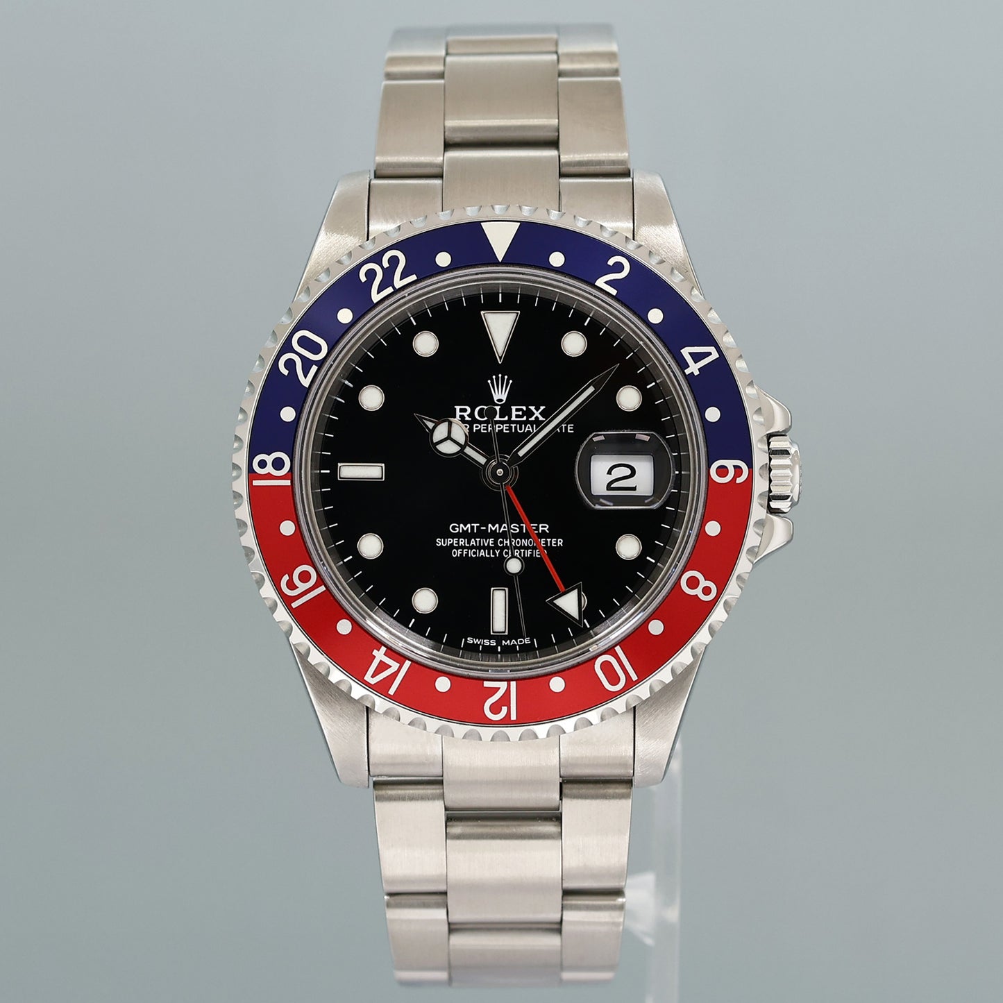 2024 RSC PAPERS Rolex GMT-Master Pepsi 16700 Blue Red 40mm Steel Watch Box