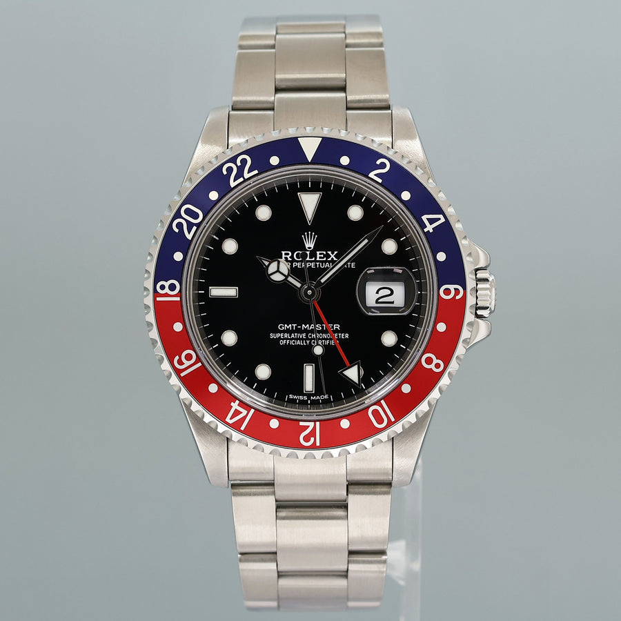 2024 RSC PAPERS Rolex GMT-Master Pepsi 16700 Blue Red 40mm Steel Watch Box