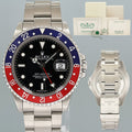 2024 RSC PAPERS Rolex GMT-Master Pepsi 16700 Blue Red 40mm Steel Watch Box