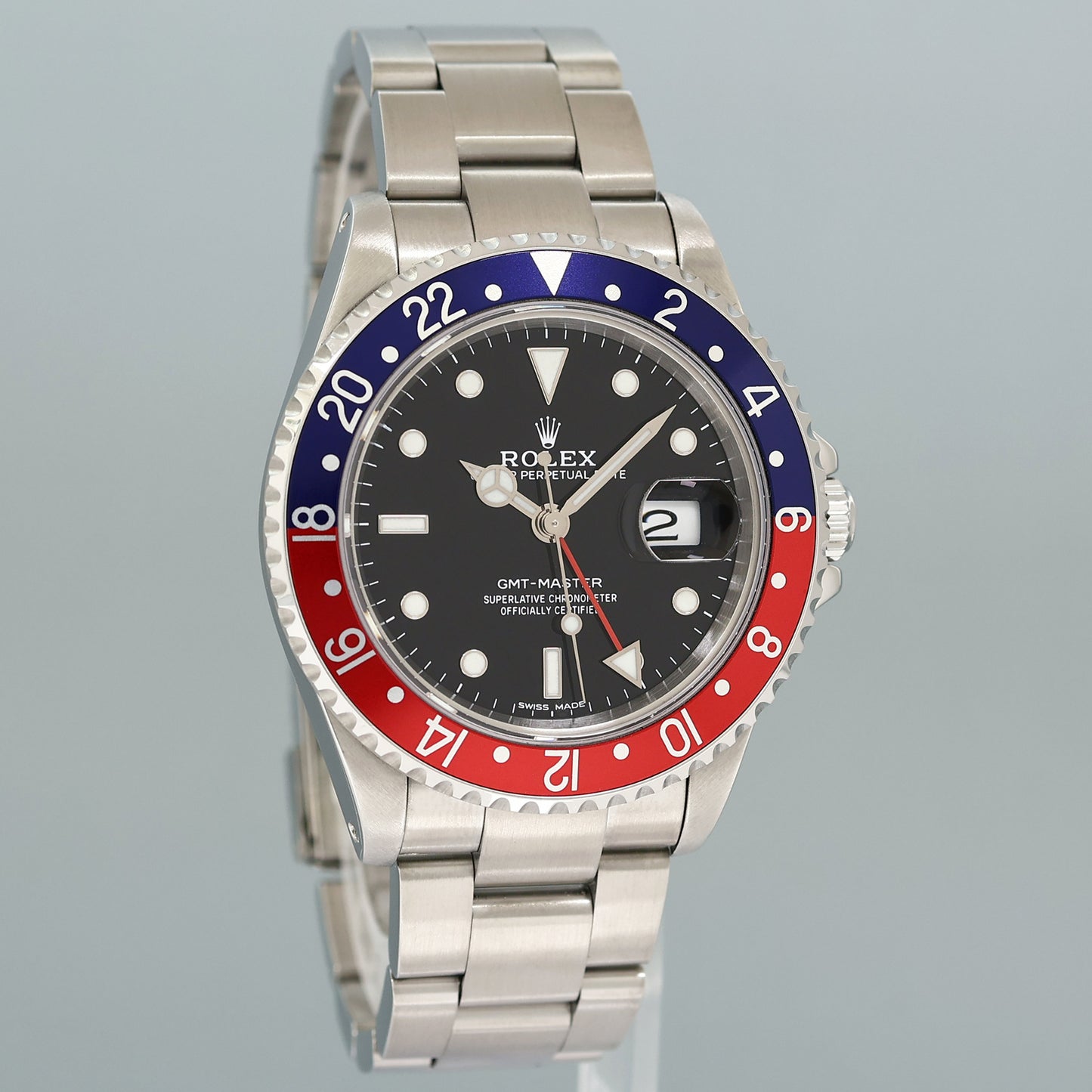 2024 RSC PAPERS Rolex GMT-Master Pepsi 16700 Blue Red 40mm Steel Watch Box