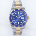 2019 MINT PAPERS Rolex Submariner Blue Ceramic 116613 Two Tone Gold Watch Box