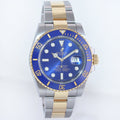 MINT 2016 Rolex Submariner Blue Ceramic 116613LB Two Tone Yellow Gold Watch Box