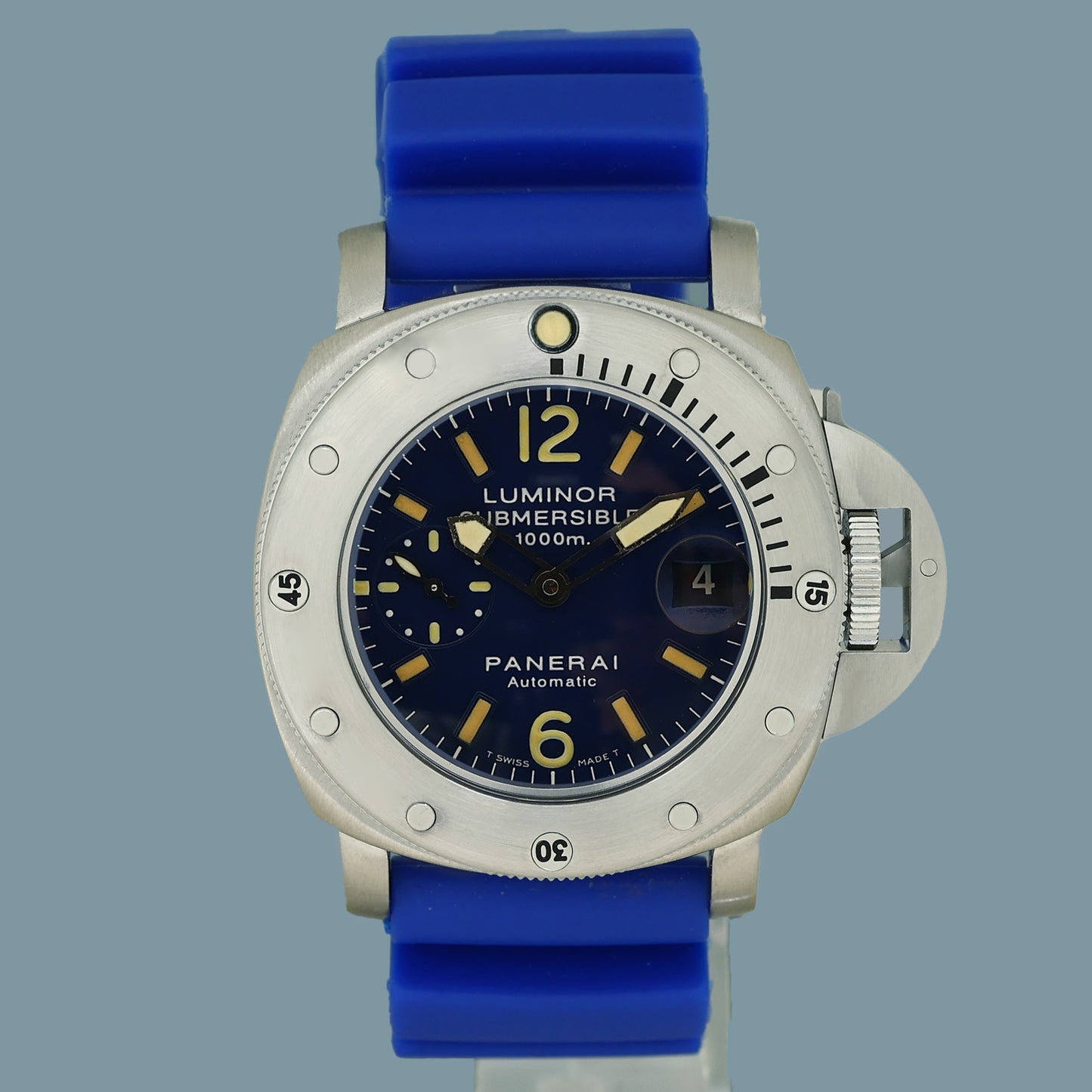 PAPERS Panerai Luminor Submersible La Bomba PAM00087 PAM87 44MM Blue Dial Box
