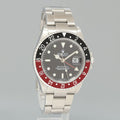 MINT 2002 Rolex GMT-Master II Coke Red Black Steel 16710 40mm Watch Box