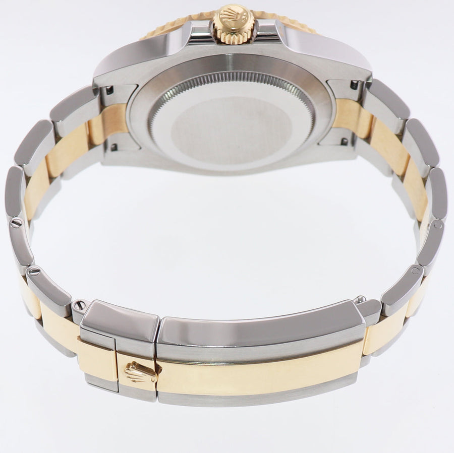 MINT 2016 Rolex Submariner Blue Ceramic 116613LB Two Tone Yellow Gold Watch Box