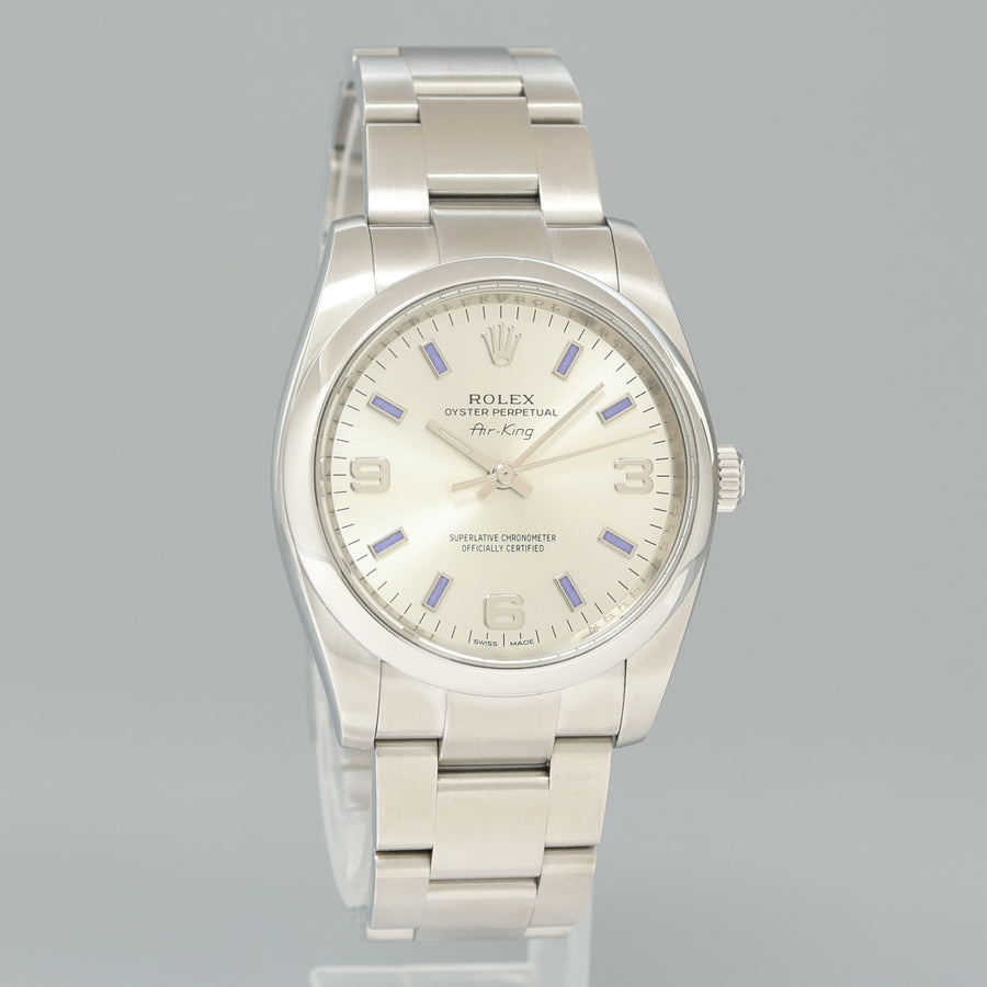 2019 PAPERS MINT Rolex Oyster Perpetual 34mm Green Oyster 114200 Watch Box