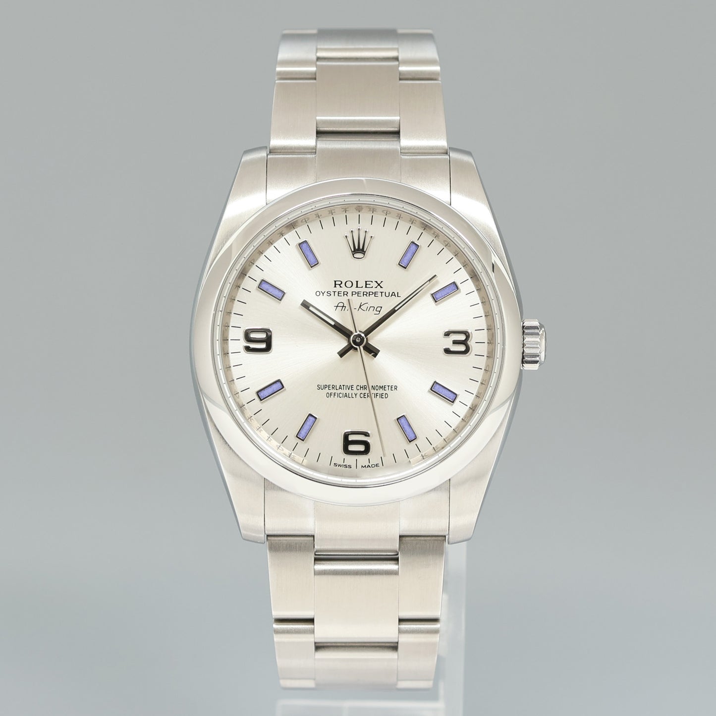 2019 PAPERS MINT Rolex Oyster Perpetual 34mm Green Oyster 114200 Watch Box