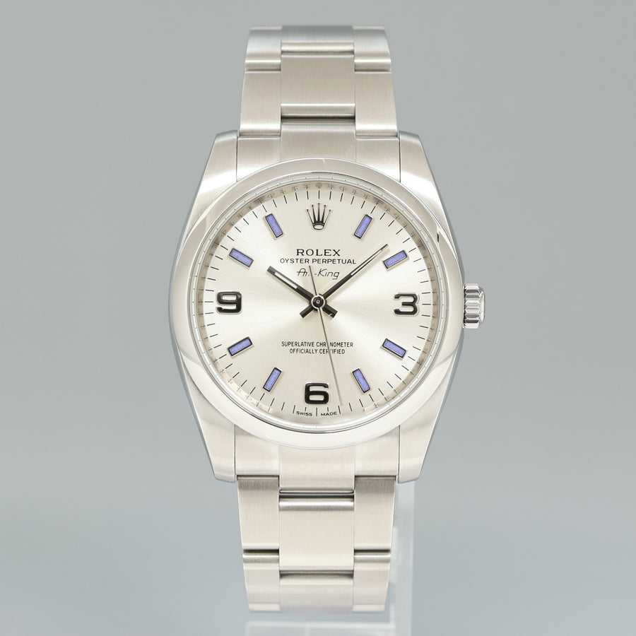 2019 PAPERS MINT Rolex Oyster Perpetual 34mm Green Oyster 114200 Watch Box