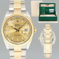 MINT PAPERS 126333 Rolex DateJust 41 Two Tone Yellow Gold Champagne Watch Box