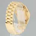 Rolex DateJust 36mm 1601 Yellow Gold President Champagne Pie Pan Stick Watch Box