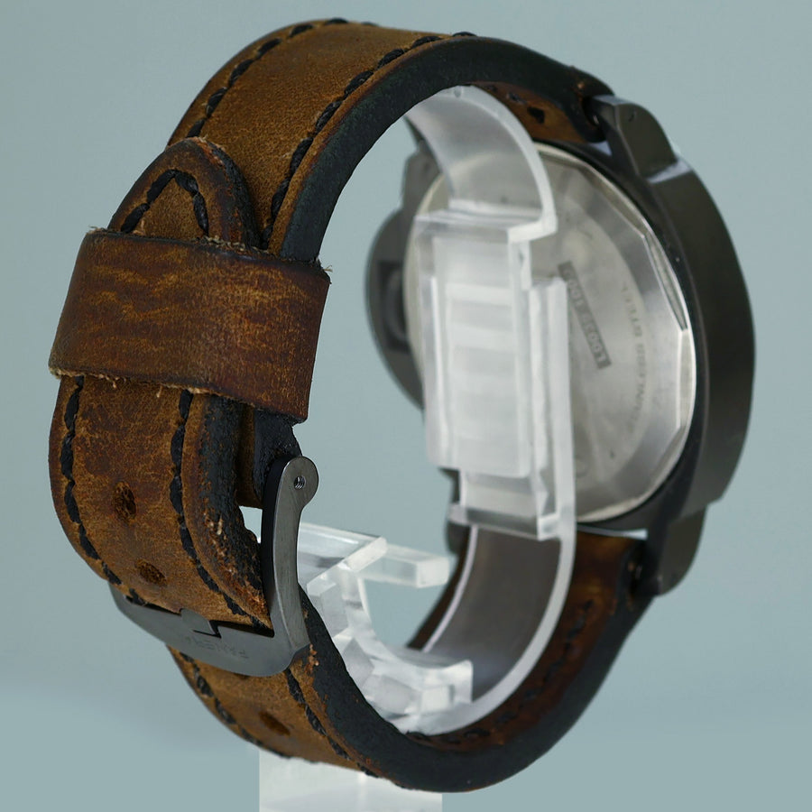 PAPERS Panerai Power Reserve PVD Coated Steel Black 44mm Hobnail L Luminor PAM00028 PAM28