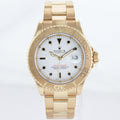 MINT Rolex Yacht-Master Yellow Gold White Sapphire 40mm 16628 40mm Watch Box