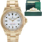 MINT Rolex Yacht-Master Yellow Gold White Sapphire 40mm 16628 40mm Watch Box