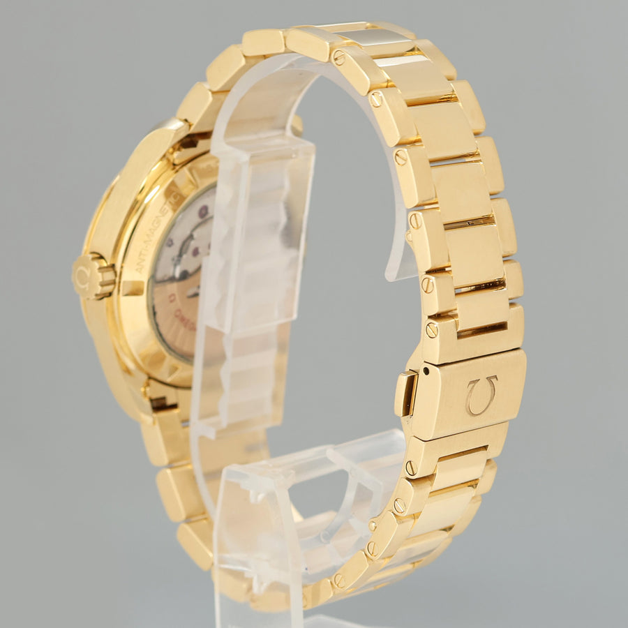 Omega Speedmaster Mother of Pearl Diamond 231.55.39.21.55.002 Yellow Gold Watch