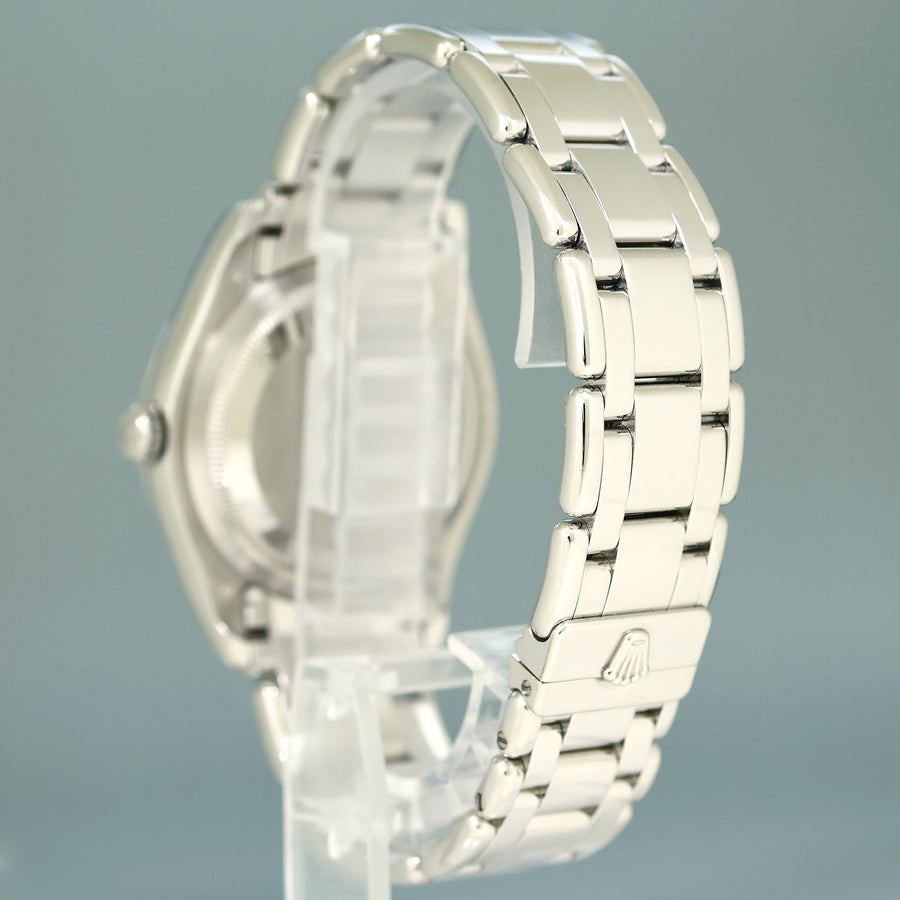 2006 PAPERS Rolex Platinum Masterpiece Diamond 18946 39MM MOP Diamond Watch