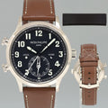 MINT 5524G Patek Philippe Blue Leather White Gold Travel Time 42mm Watch