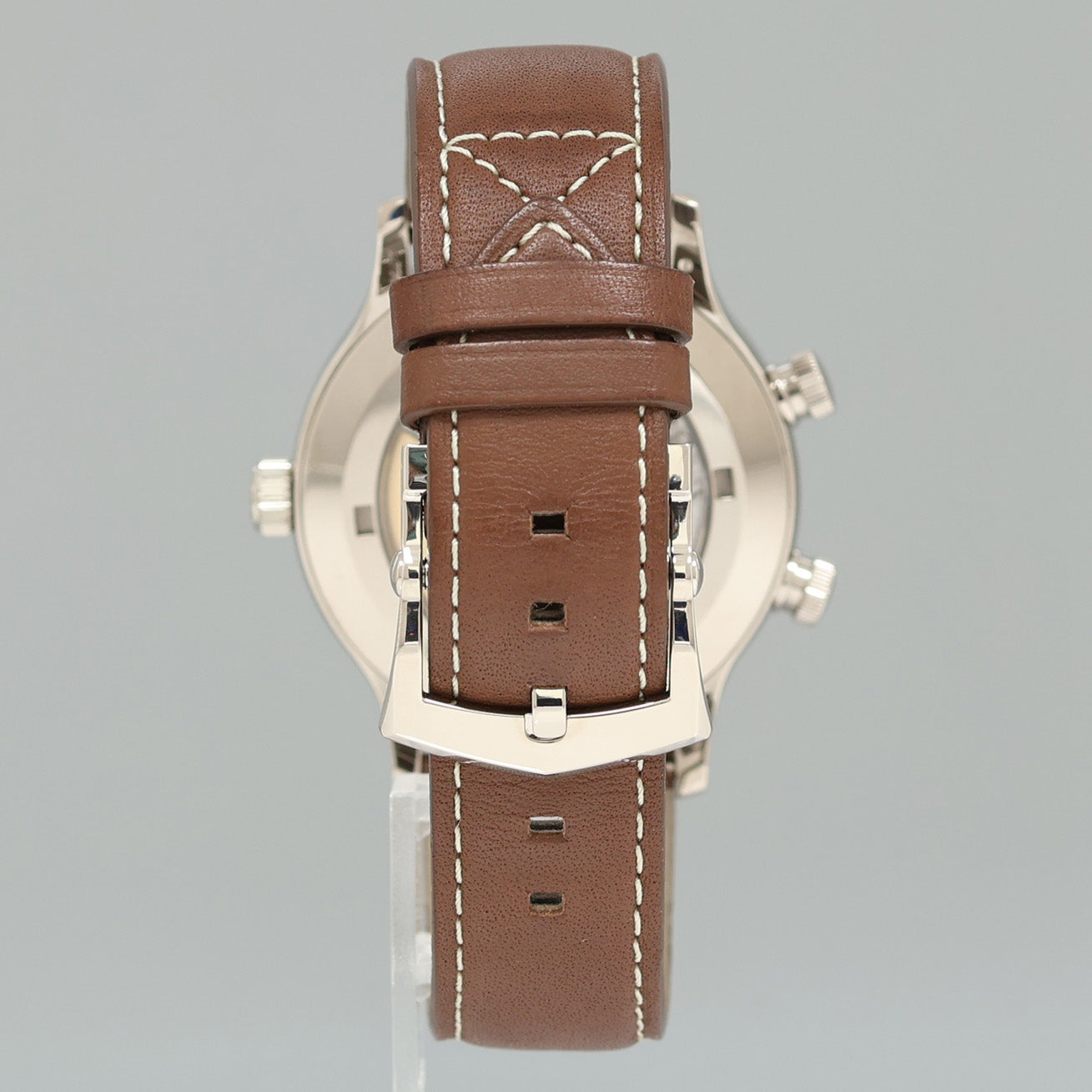 MINT 5524G Patek Philippe Blue Travel Time Leather White Gold Travel Time 42mm Watch