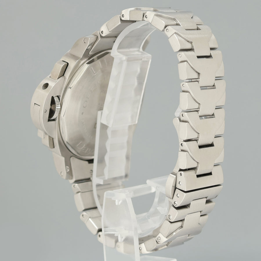 MINT PAPERS Panerai Luminor Chrono Stainless Steel Black 44mm Watch PAM00236