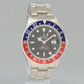PAPERS 2016 RSC SERVICE Rolex GMT-Master Pepsi Blue Red 40mm Steel 16700 Watch Box