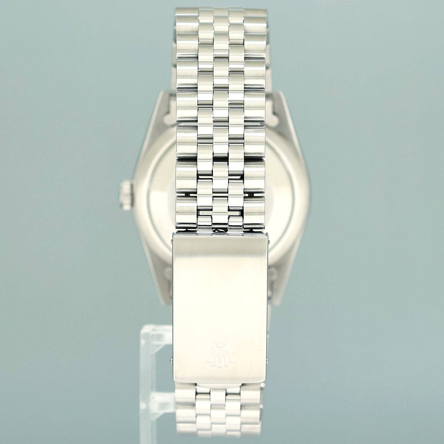 MINT Rolex DateJust 16234 Blue Diamond Jubilee White Gold Fluted 36mm Watch Box