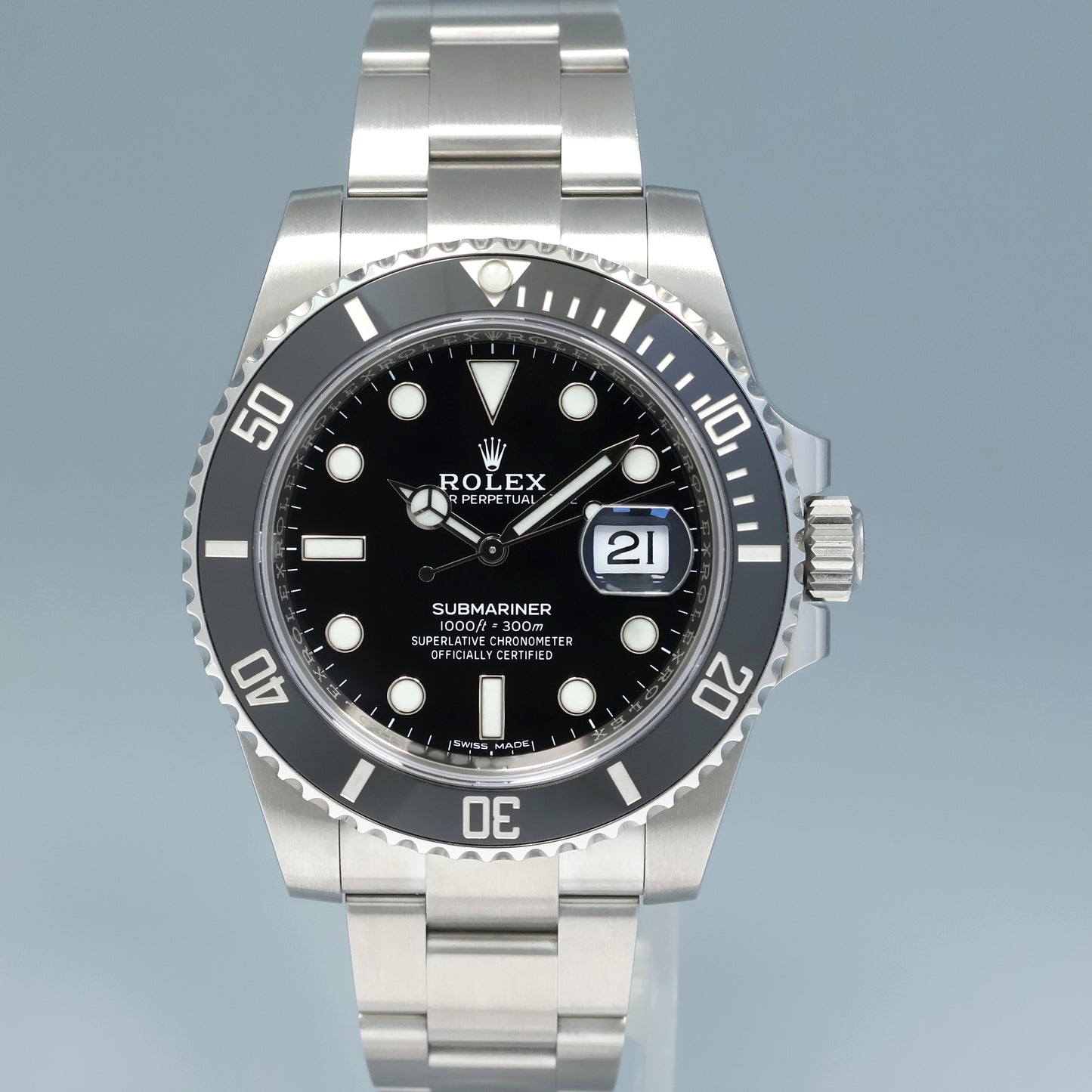 2020 NEW PAPERS Rolex Submariner Date 116610 Steel Black Ceramic Bezel 40mm Watch