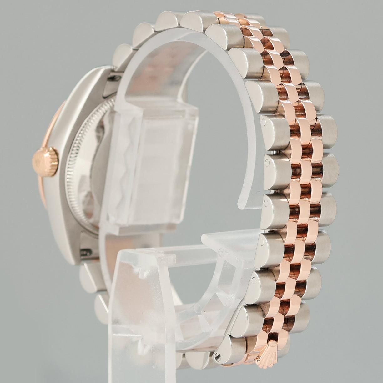 MINT 2015 Rolex DateJust Rose Gold Two Tone 31mm 178341 Chocolate Diamond Watch