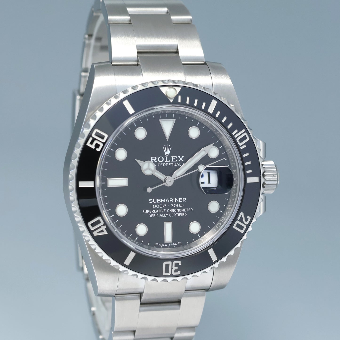 MINT 2019 PAPERS Rolex Submariner Date 116610 Steel Black Dial Ceramic Watch Box