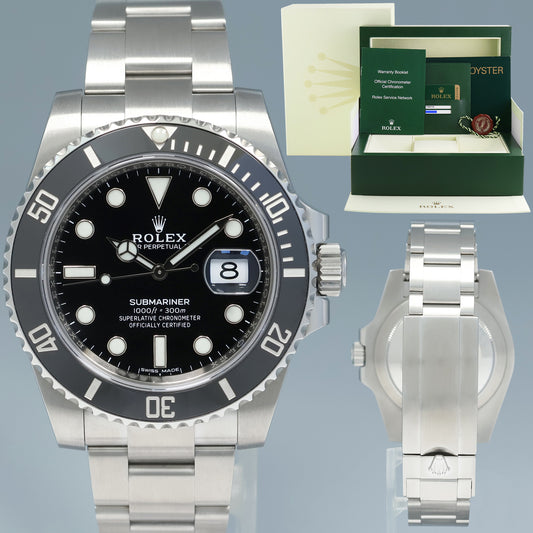 MINT PAPERS Rolex Submariner Date 116610 Steel Black Dial Ceramic Watch Box