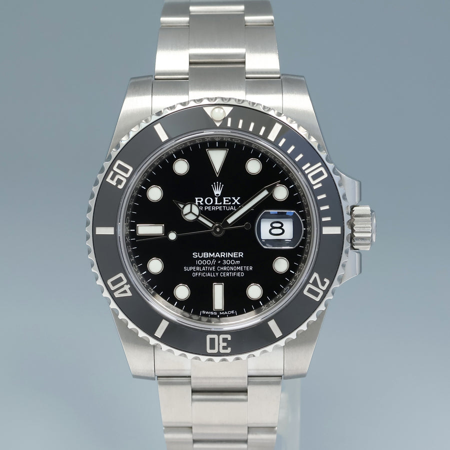 2018 MINT Rolex Submariner Date 116610LN Steel Black Ceramic Bezel 40mm Watch Box