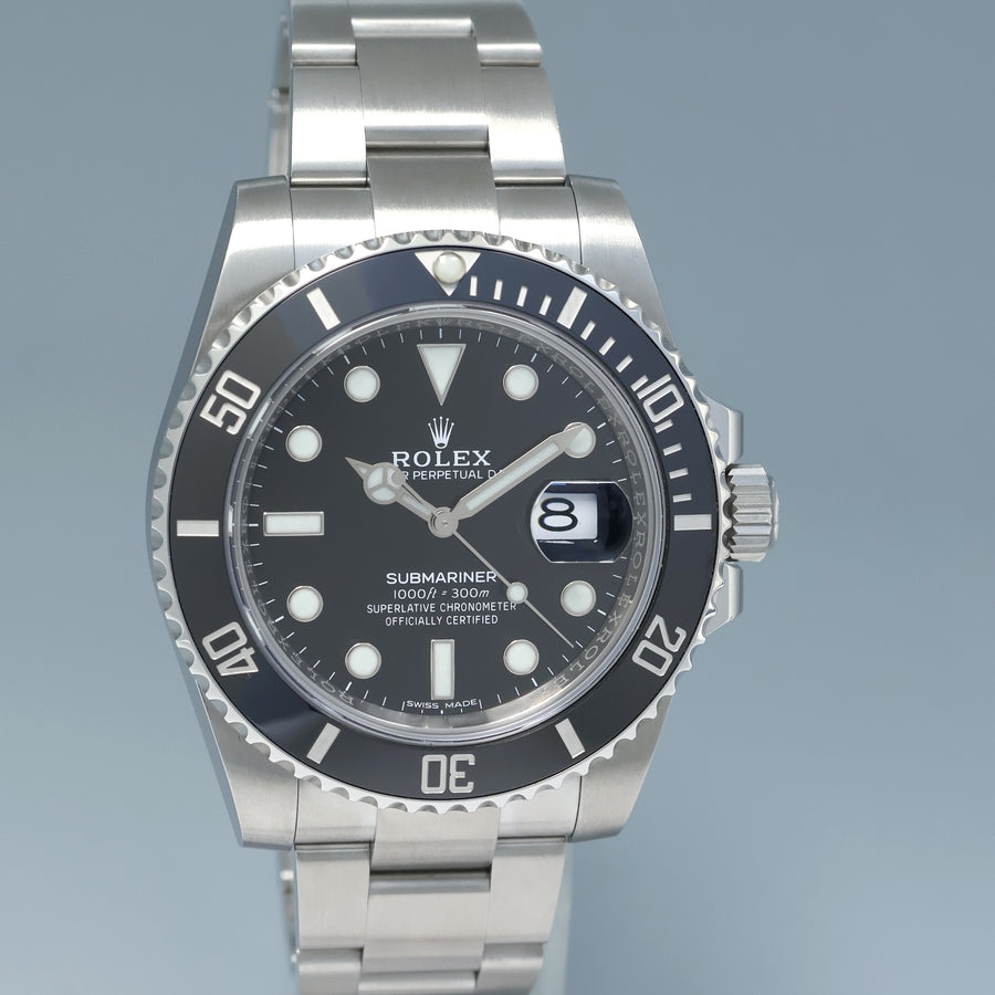 MINT PAPERS Rolex Submariner Date 116610 Steel Black Dial Ceramic Watch Box