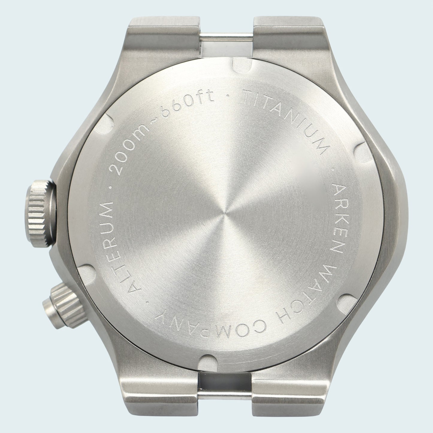 PAPERS Arken 11-22 Titanium Black Dial 12 Hour GMT Strap Dive Watch Box