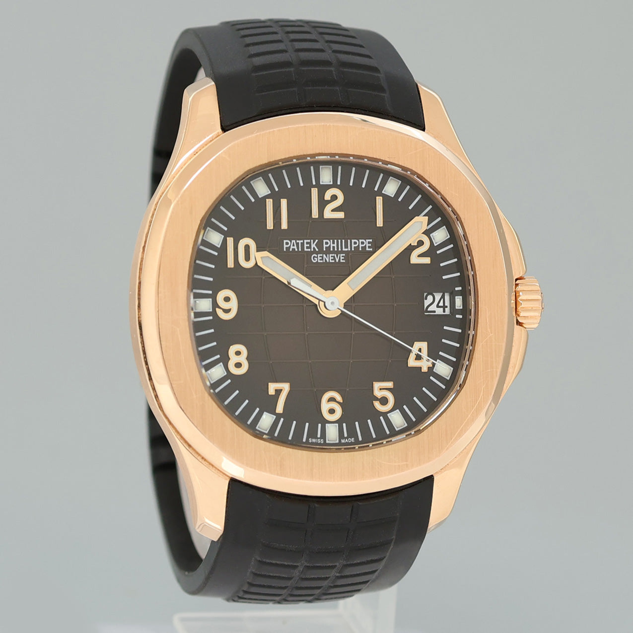 PAPERS MINT 5167R Patek Philippe Aquanaut Rose Gold Brown 40mm Tropical Watch Box