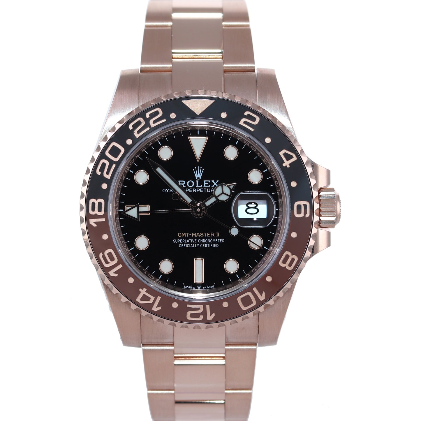 MINT PAPERS Rolex 126715CHNR GMT Master II Rose Gold Ceramic Root Beer Watch Box
